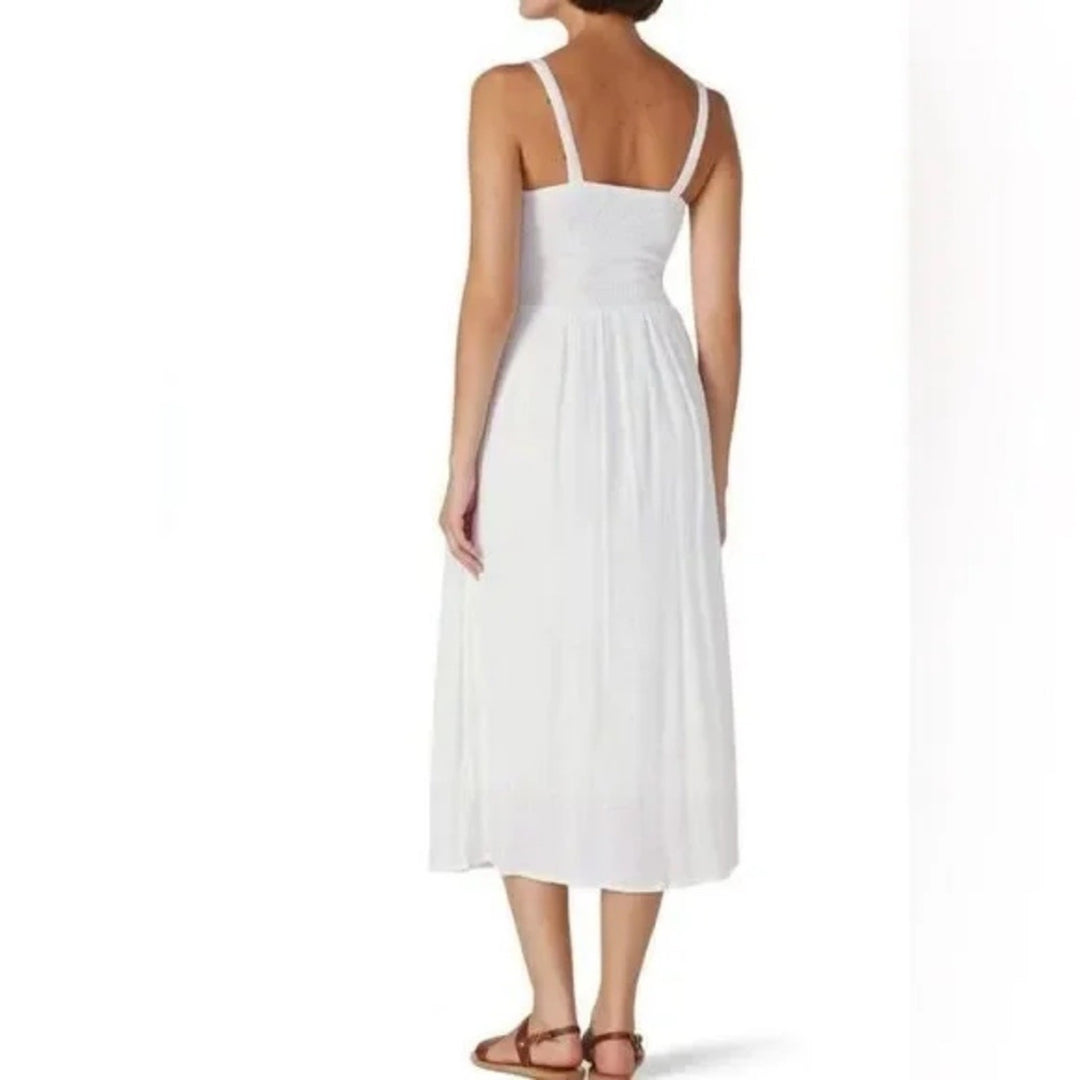 Louna Three Button Midi Dress Size M