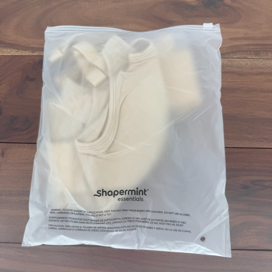 Shapermint Essentials Seamless Comfort Full Coverage Bralette Beige XL