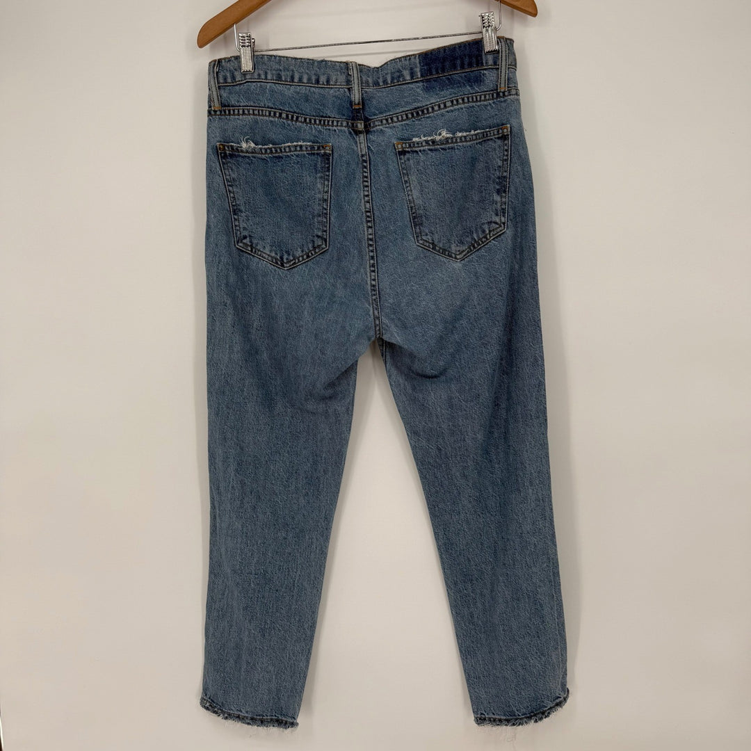 The Great Distressed High Rise Button Fly Women's Denim Jeans Size 27