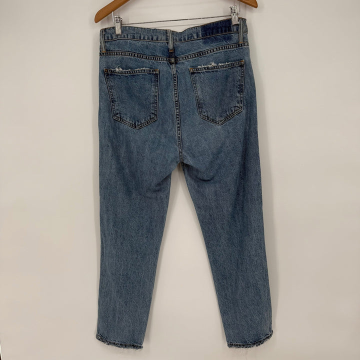 The Great Distressed High Rise Button Fly Women's Denim Jeans Size 27