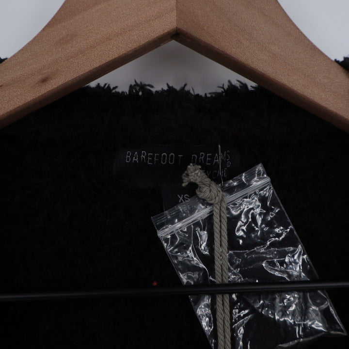 Barefoot Dreams CozyChic Boardwalk Cardigan Black XS Cozy Knit