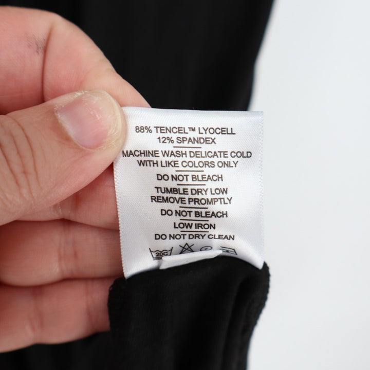 American Giant Black Sleeveless Tank Maxi Dress Size L Made in USA