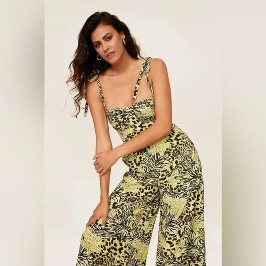 Fame and Parner Suraya Safari Citrus Jumpsuit Size 10