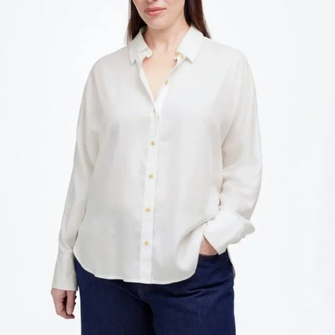 Madewell Relaxed Dolman Button-Up Shirt Size M