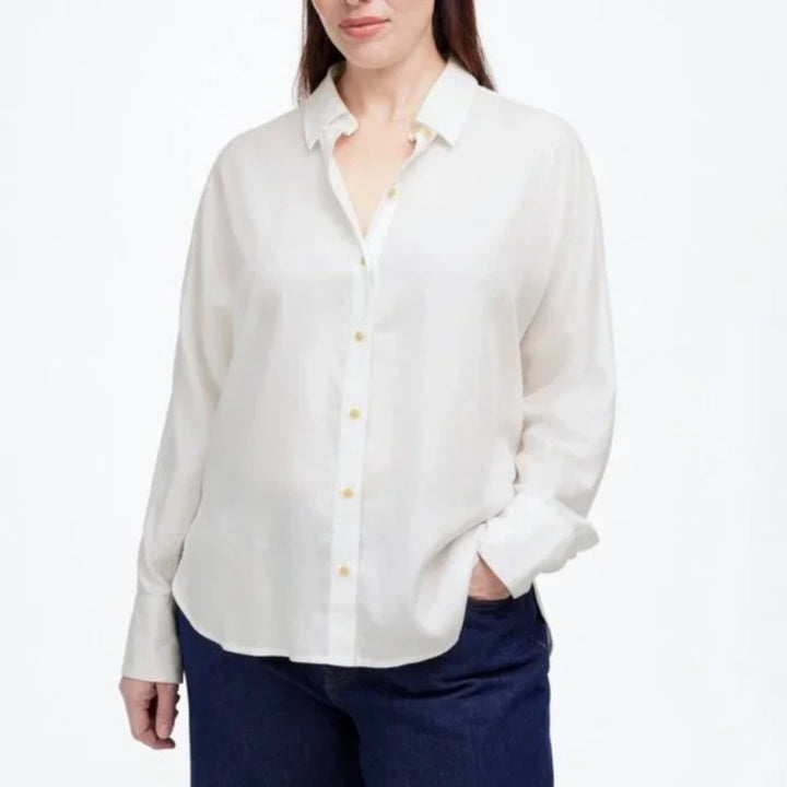 Madewell Relaxed Dolman Button-Up Shirt Size M