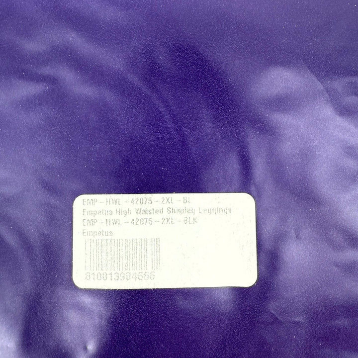 Shapermint Empetua High Waisted Shaping Ankle Leggings Womens 2XL Black Opaque