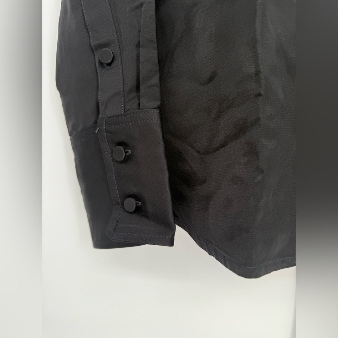 Madewell Western Shirt in Linen Blend Size 4