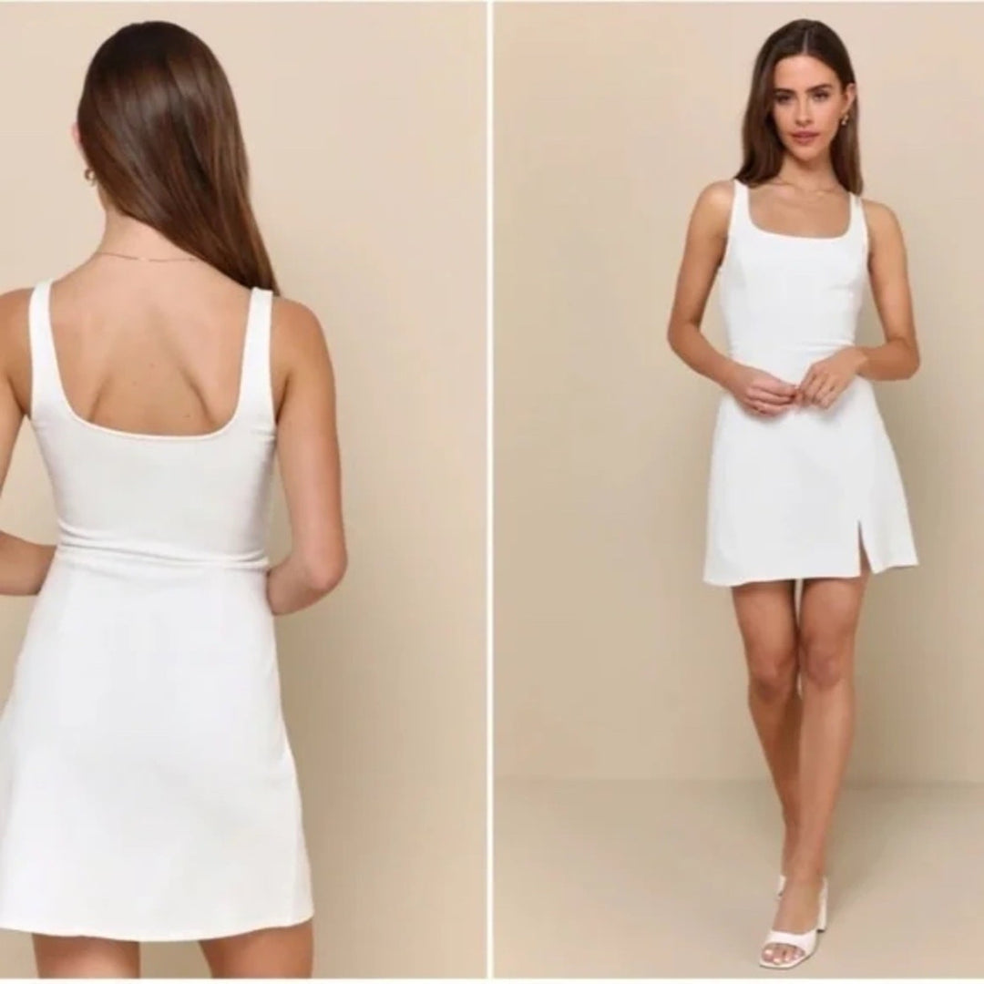 Lulus Always Admired White Sleeveless Mini Dress Size XS