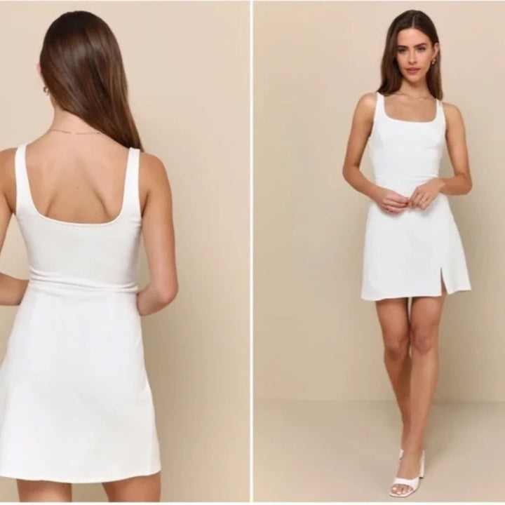 Lulus Always Admired White Sleeveless Mini Dress Size XS