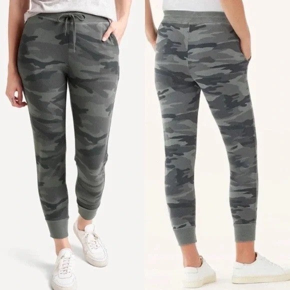 Splendid Camo Print Drawstring Jogger Pants Casual Comfy Athleisure Size XS