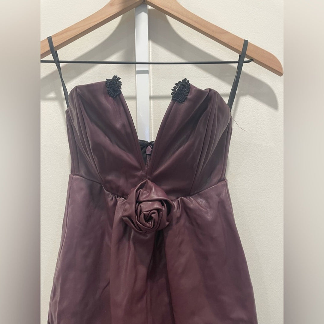 Ashley Park X RTR Voila Vegan Leather Dress Size 2