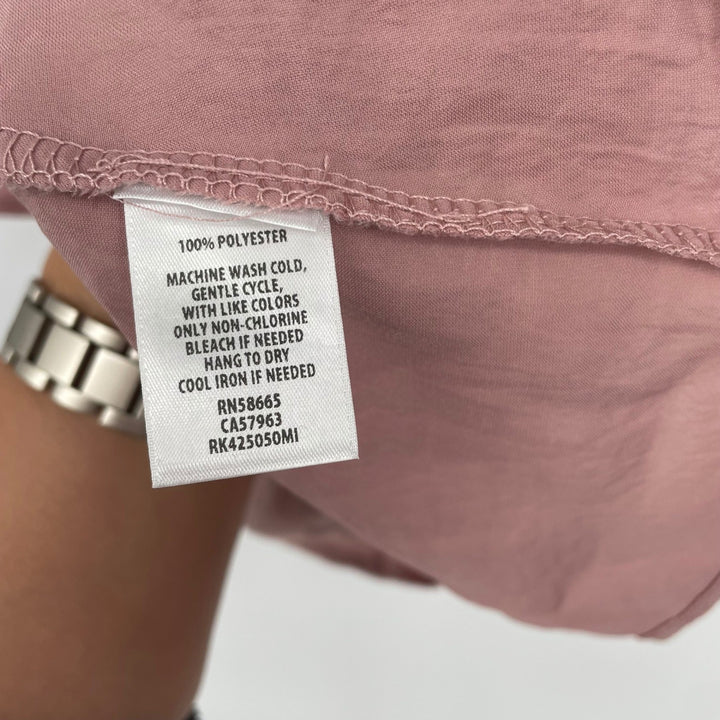 ABOUND Rosy Pink Ruffle V-Neck Cami Tank Top XL Made USA