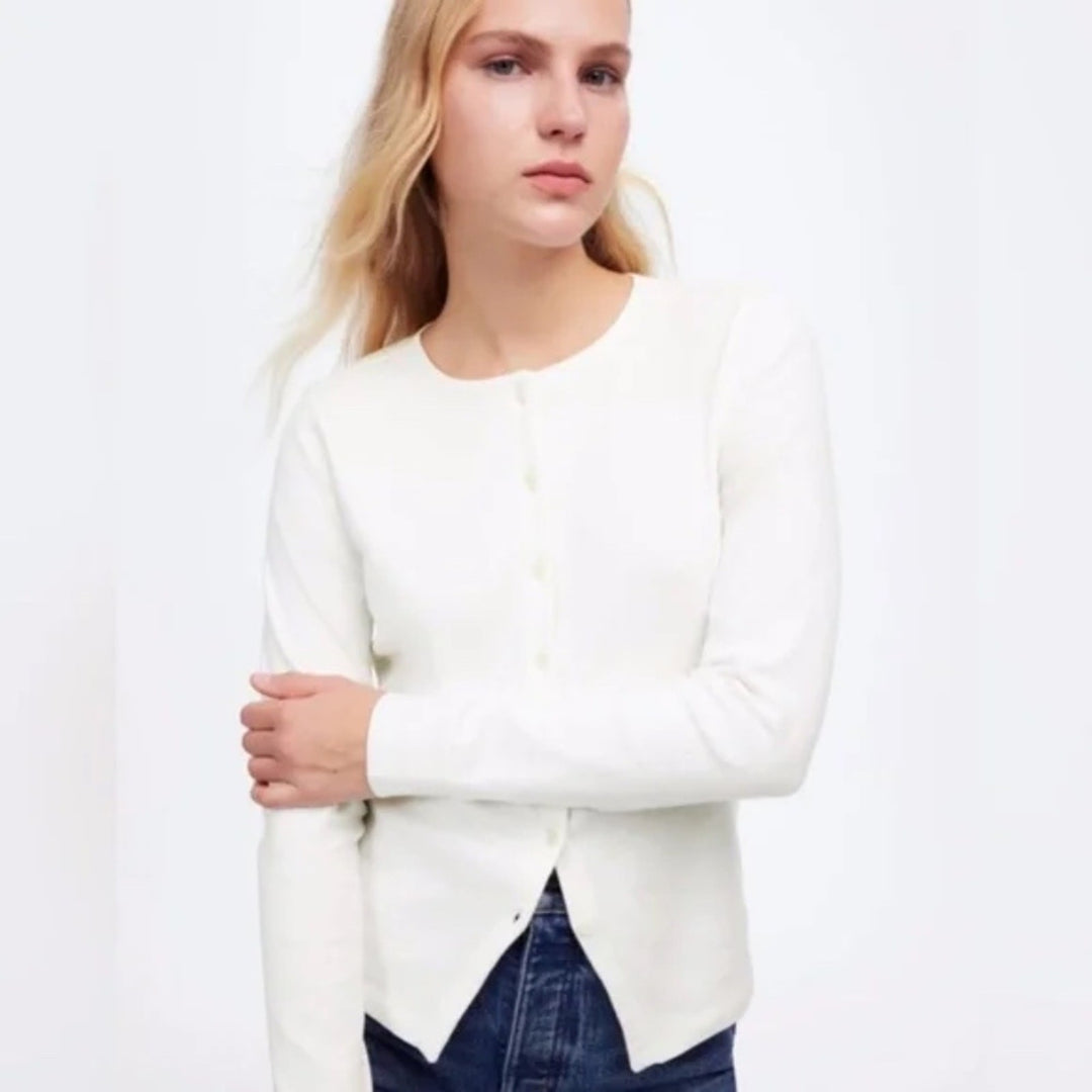 Madewell Button-Front Cardigan Size S