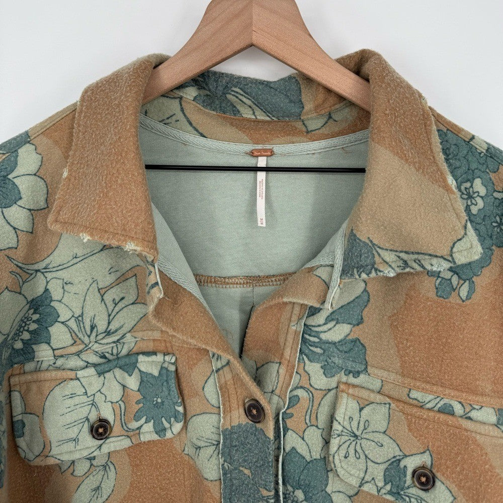 Free People Oversized Ruby Shirt Jacket Size M