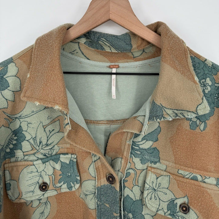 Free People Oversized Ruby Shirt Jacket Size M