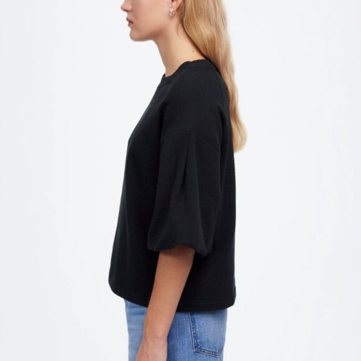 Madewell Puff-Sleeve Sweatshirt Tee Size XS