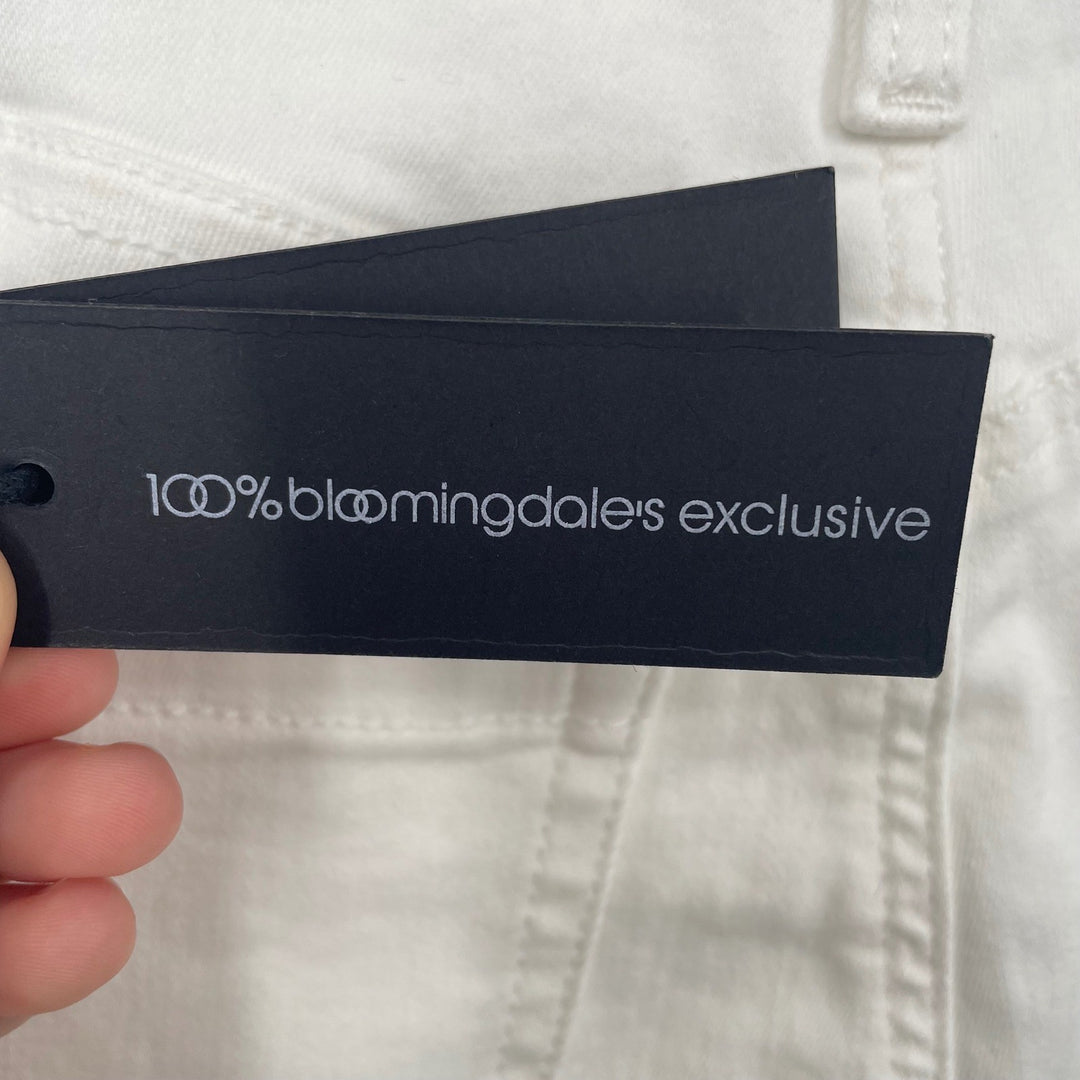 BLANKNYC The Barrow High Rise Short White Denim Raw Hem Size 26