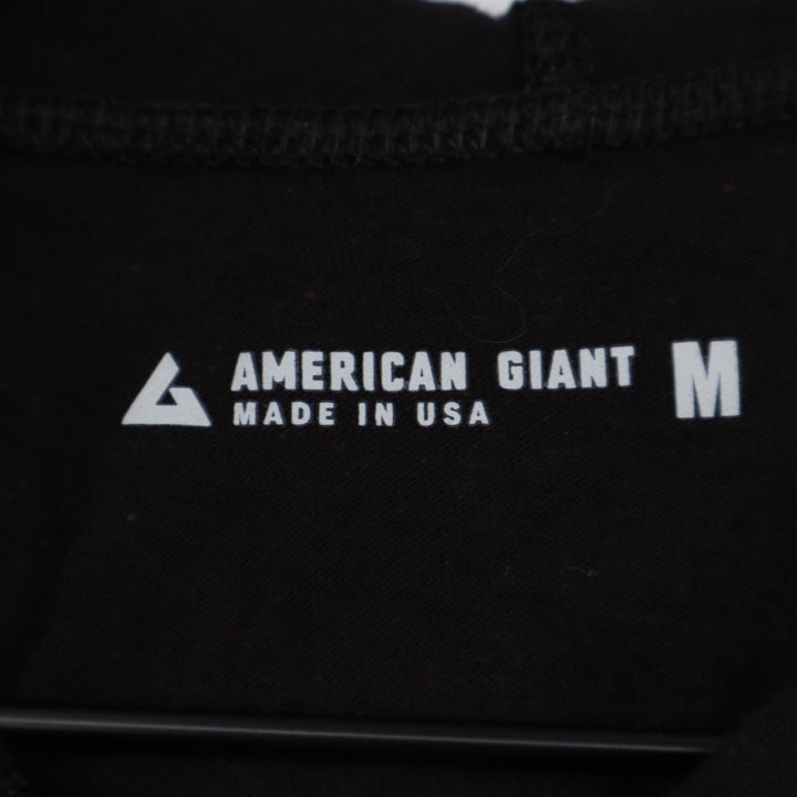 American Giant Full Zip Hoodie Black Made in USA Lightweight Size M