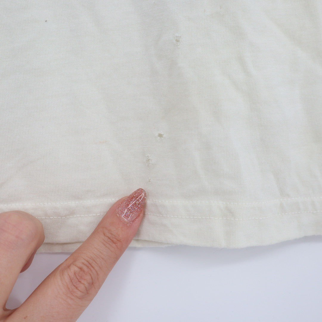 Allbirds Womens Cream Crew Neck T Shirt Basic Tee XS Made in Peru