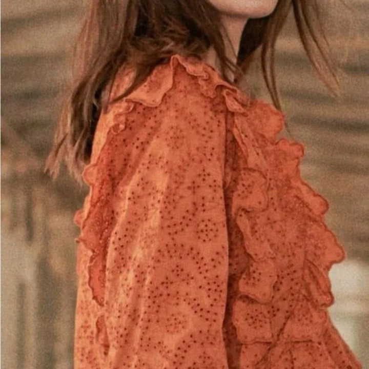 The Great Eyelet Flutter Top Size 0