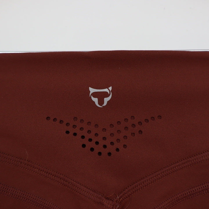 Activewear Bike Shorts Womens Size M Brown Athletic Gym Workout Athleisure