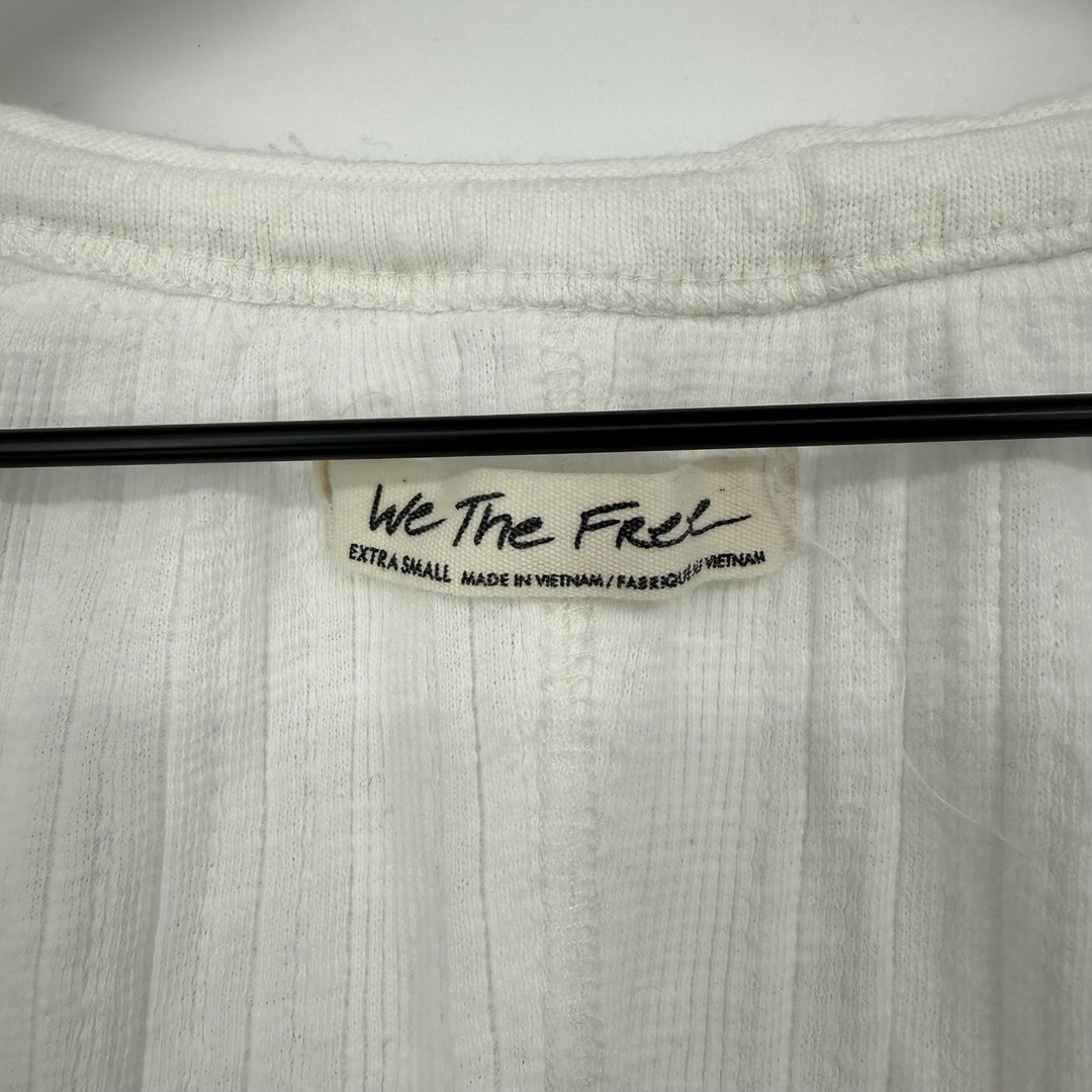 Free People Daisy Snap-Up Top White Size XS