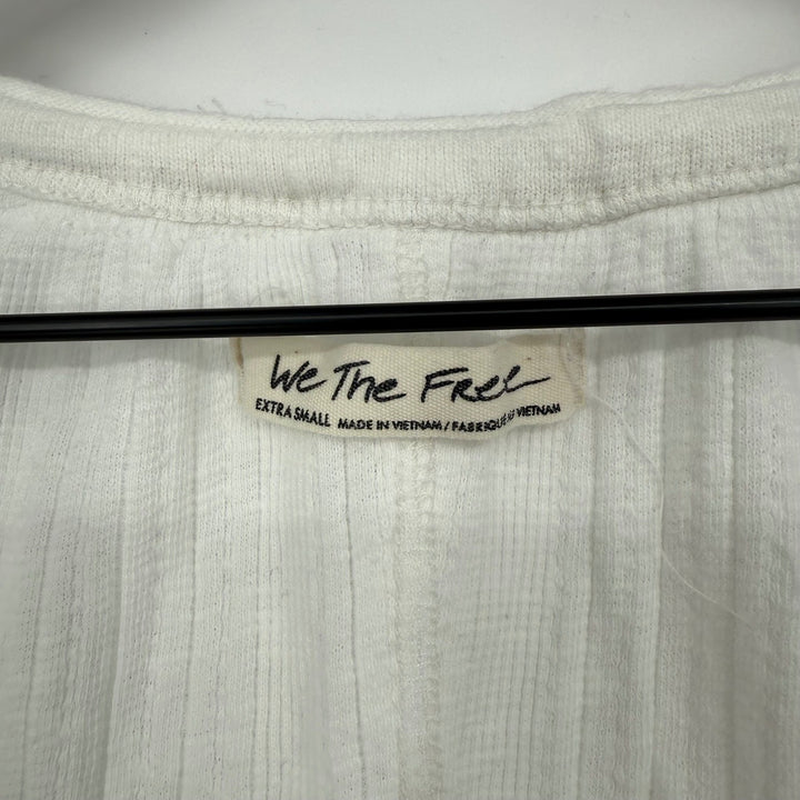 Free People Daisy Snap-Up Top White Size XS