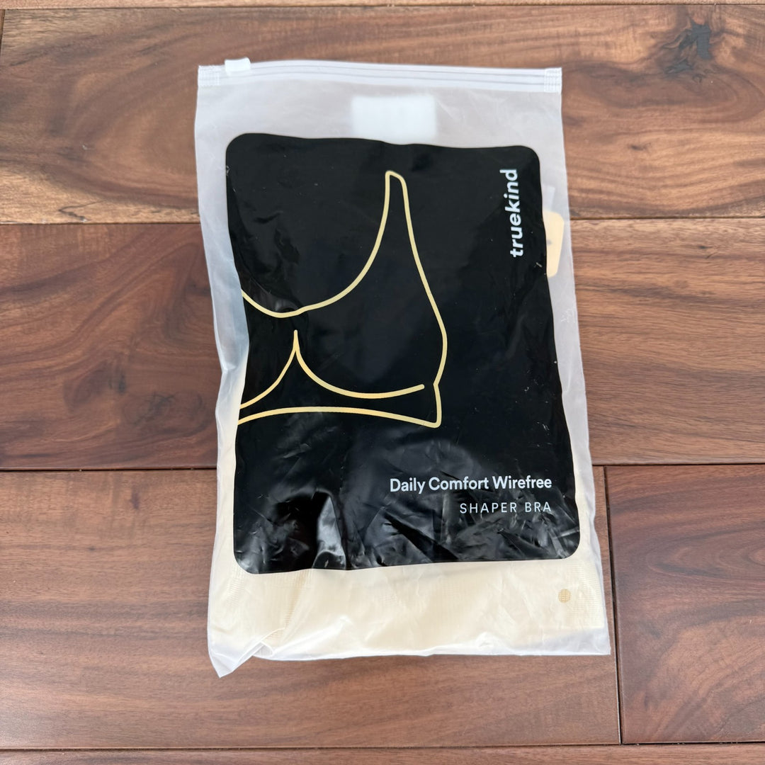 Truekind Daily Comfort Wireless Shaper Bra Womens Medium Nude Full Coverage