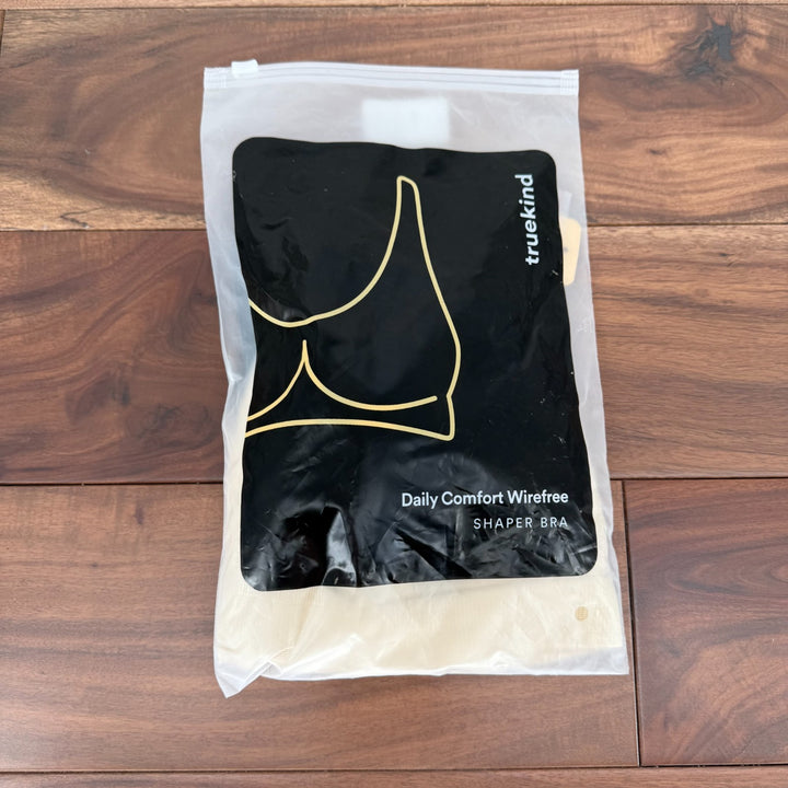 Truekind Daily Comfort Wireless Shaper Bra Womens Medium Nude Full Coverage
