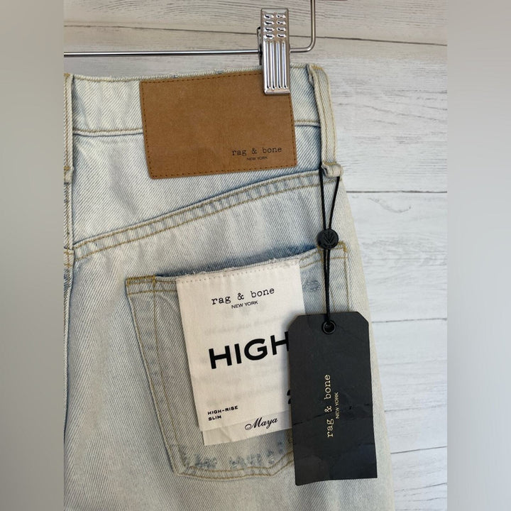 Rag & Bone Maya High-Rise Slim Jeans Size 23