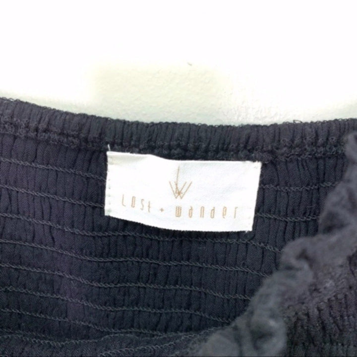 Lost and Wander Aria Long Sleeve Top Black Size S