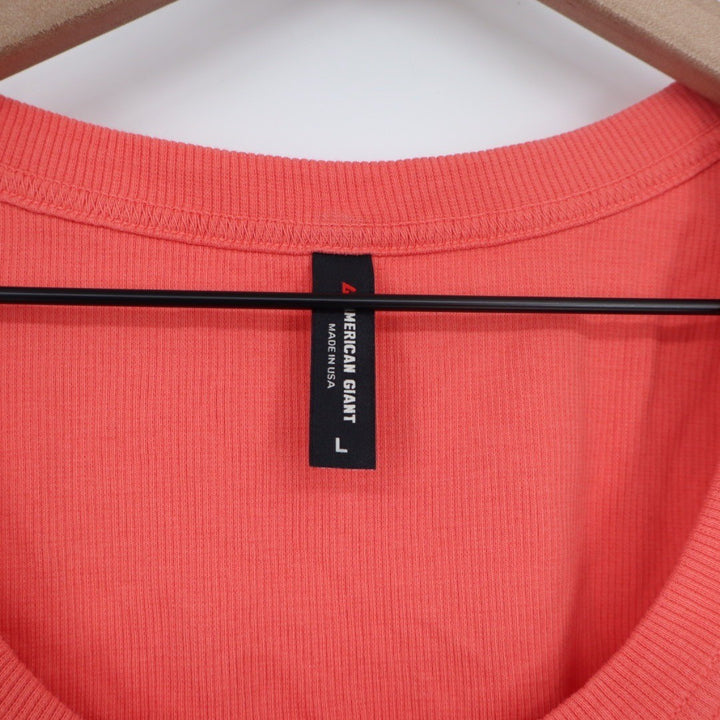 American Giant Ribbed Tank Top Racerback Size L Made in USA