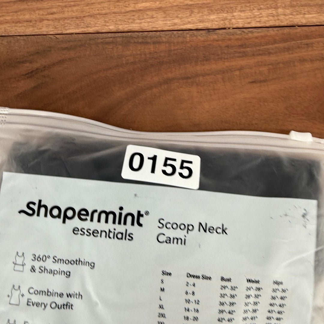 Shapermint Essentials All Day Every Day Scoop Neck Cami Top Womens 2XL Black