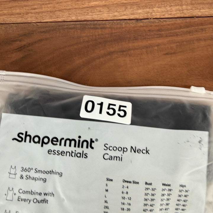 Shapermint Essentials All Day Every Day Scoop Neck Cami Top Womens 2XL Black