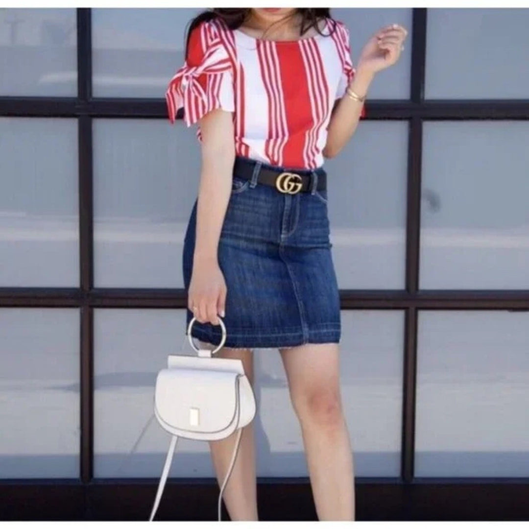 Paige Denim Mini Skirt Dabney Size 26