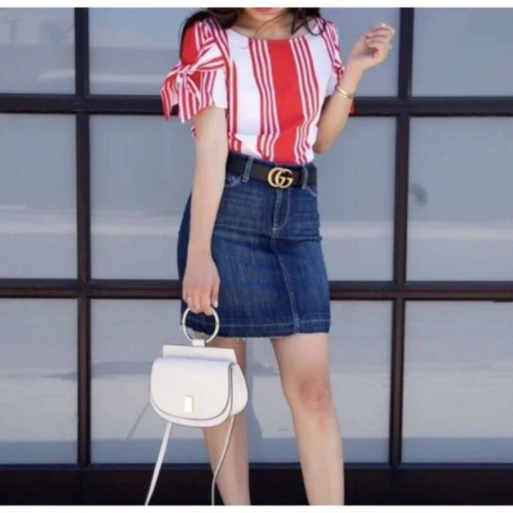 Paige Denim Mini Skirt Dabney Size 26