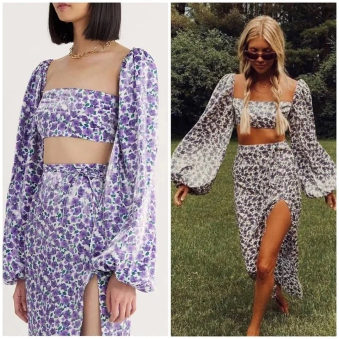 Rumer Soraya Crop Top Black Size M