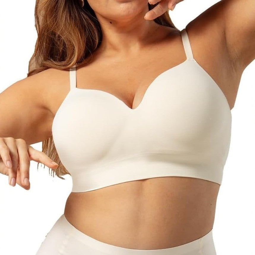 Truekind Supportive Comfort Wireless Shaping Bra White Size L