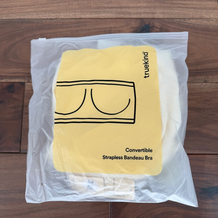 Truekind Convertible Strapless Bandeau Bra Beige 3XL Comfortable