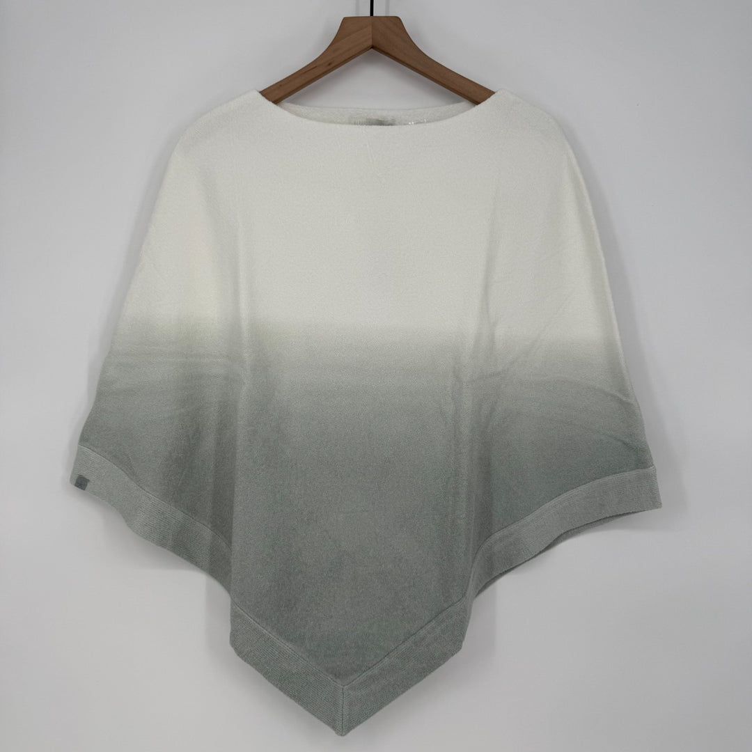 Barefoot Dreams CozyChic Ultra Lite Ocean Breeze Poncho Women OS Ombre Waterfall