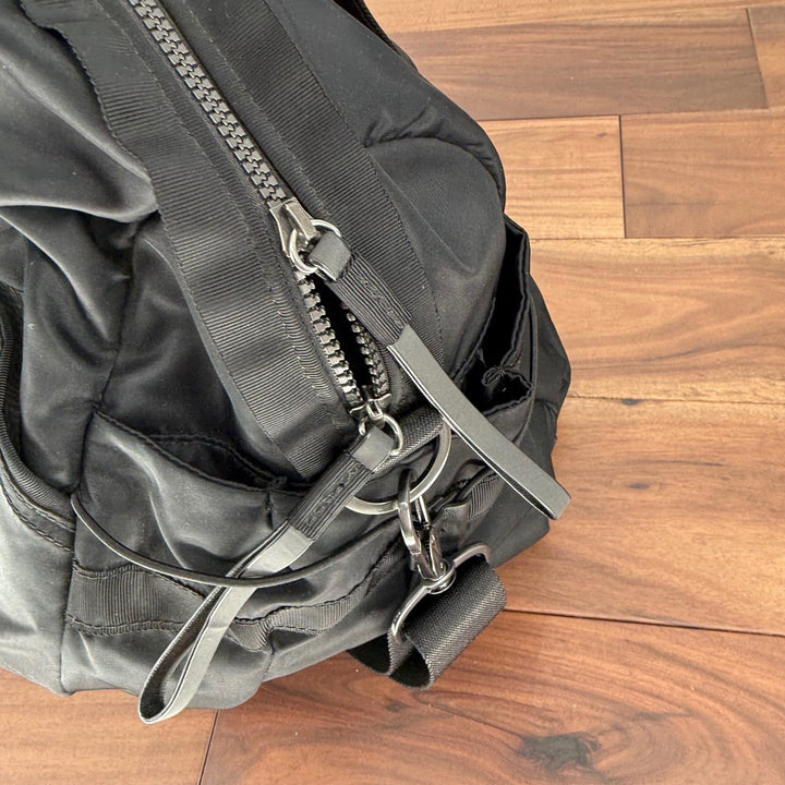 Lululemon Black Nylon Duffel Bag Gym Travel Weekender Sport Carryall