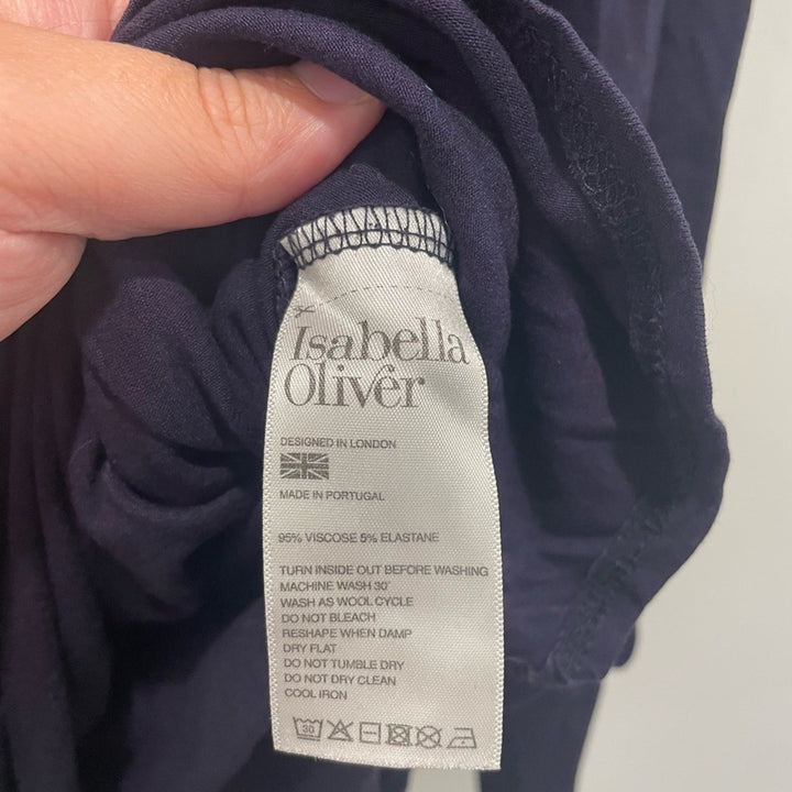 Isabella Oliver Navy Christy Maternity Blouse Size 1/S