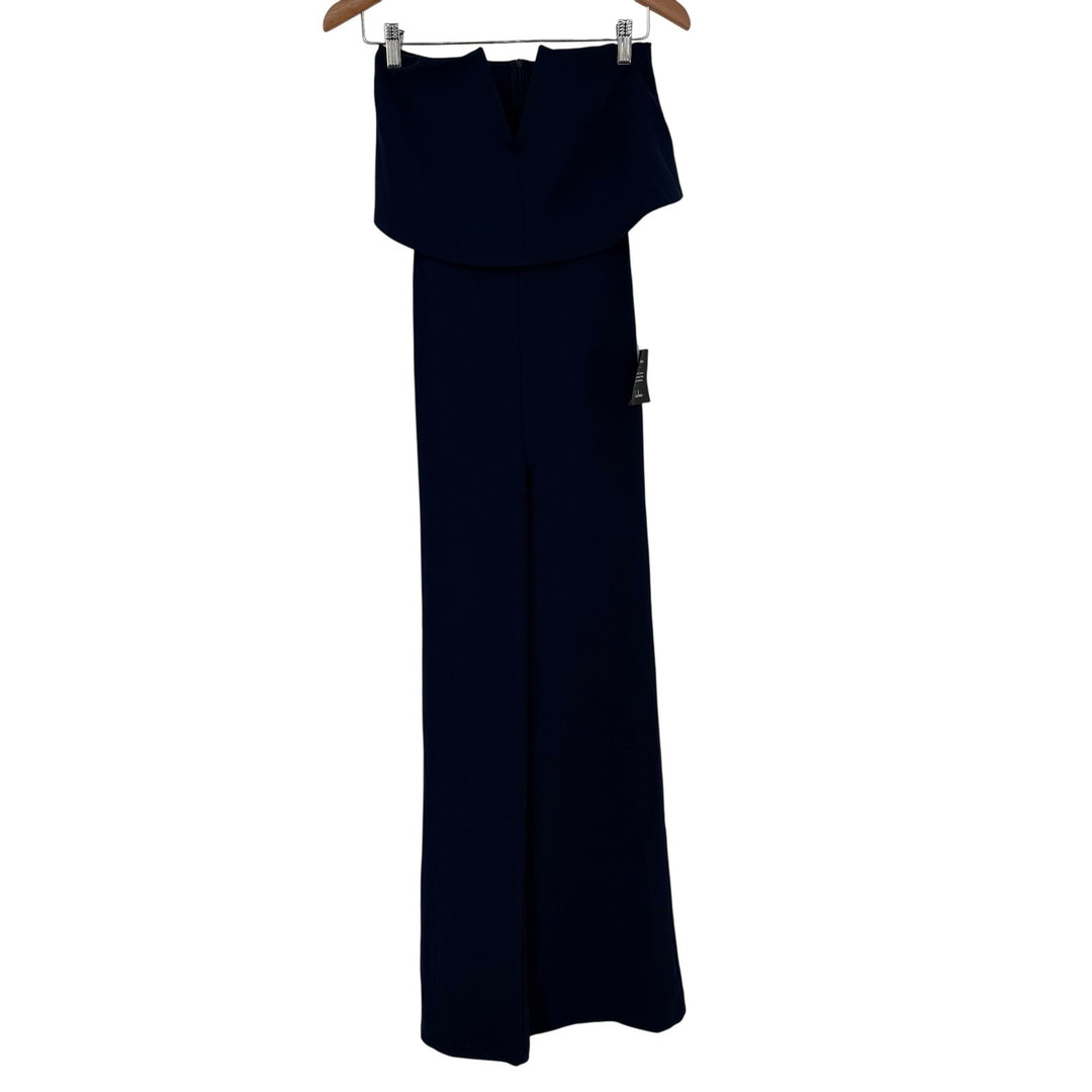 Lulus Power Of Love Navy Blue Strapless Jumpsuit Size XS