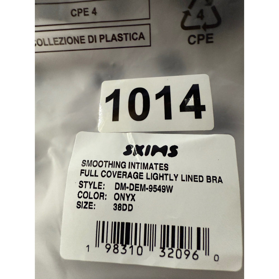 SKIMS Smoothing Intimates Full Coverage Lightly Lined Bra Onyx 38DD