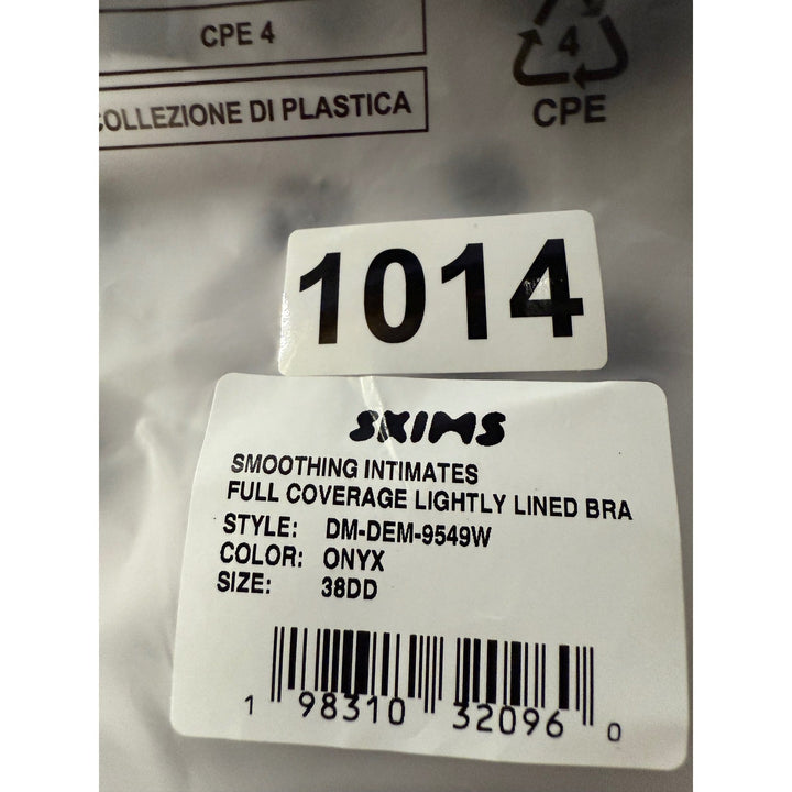 SKIMS Smoothing Intimates Full Coverage Lightly Lined Bra Onyx 38DD