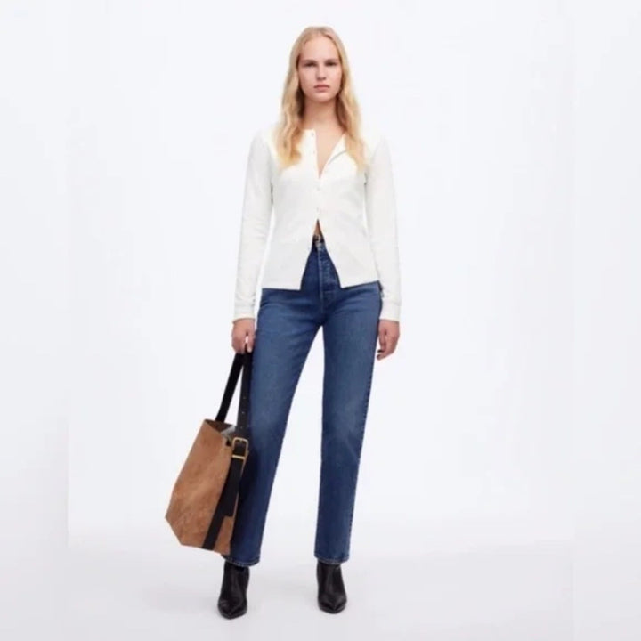 Madewell Button-Front Cardigan Size S