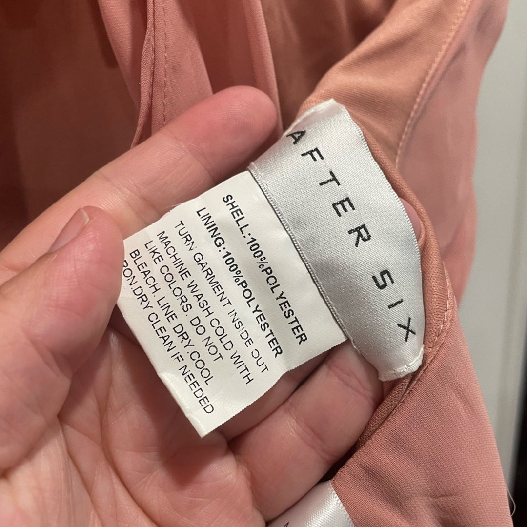 After Six High Neck Halter Backless Maxi Dress Size 8