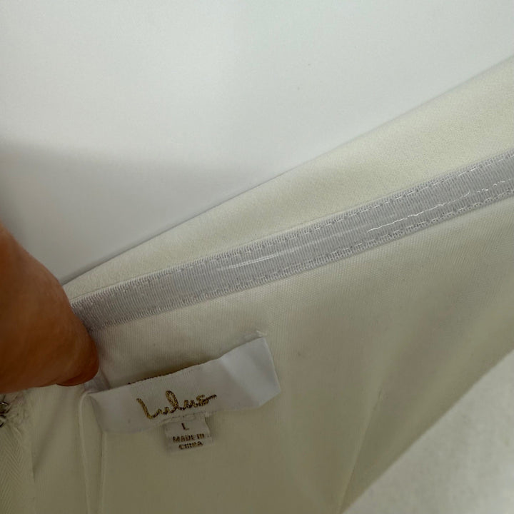 Lulus Arienne White Off-The-Shoulder Mermaid Maxi Dress Size L