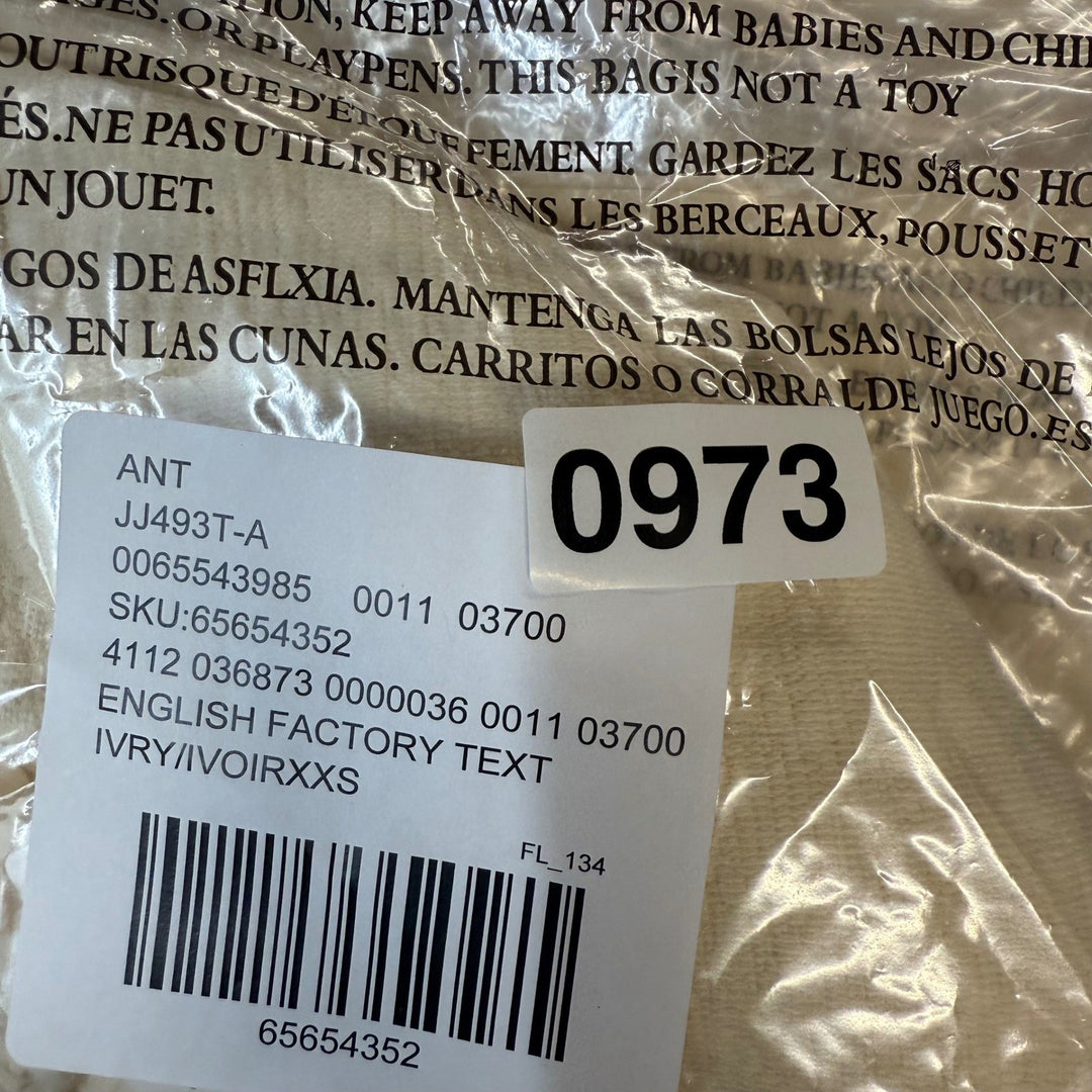 Maeve by Anthropologie Textured Puff Sleeve Top Ivory XXS