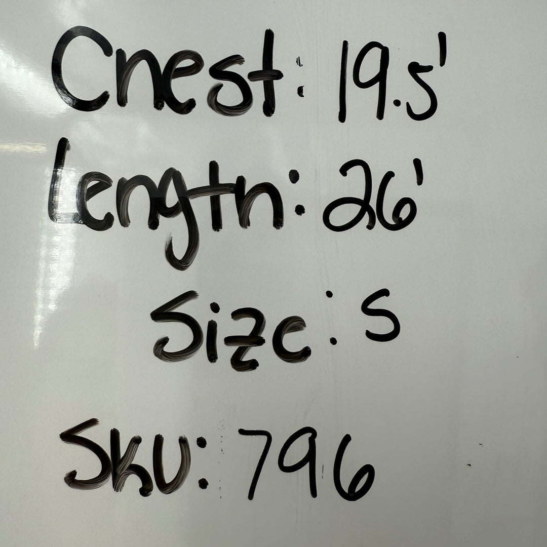 Flower & Feather Olive Green Geometric Print Top Blouse Zipper Detail Size S